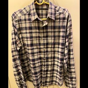 Men’s Theory Plaid Shirt